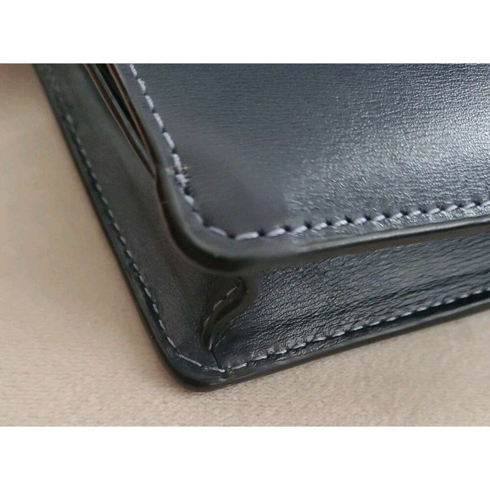 Coach Hutton Leather Convertible Crossbody Bag Midnight Multi Quilting Chain - Picture 15 of 16